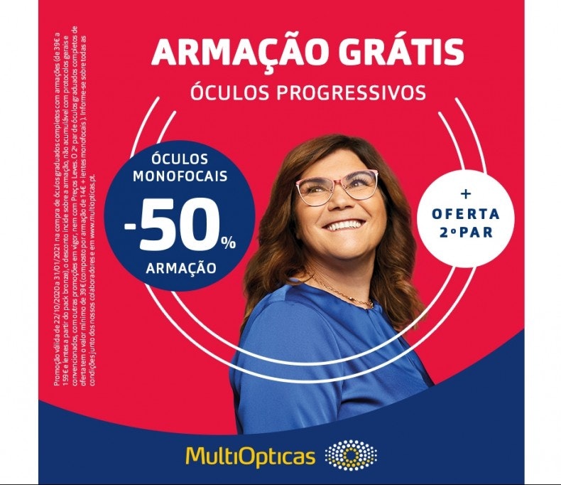 Armação Grátis em Óculos Progressivos