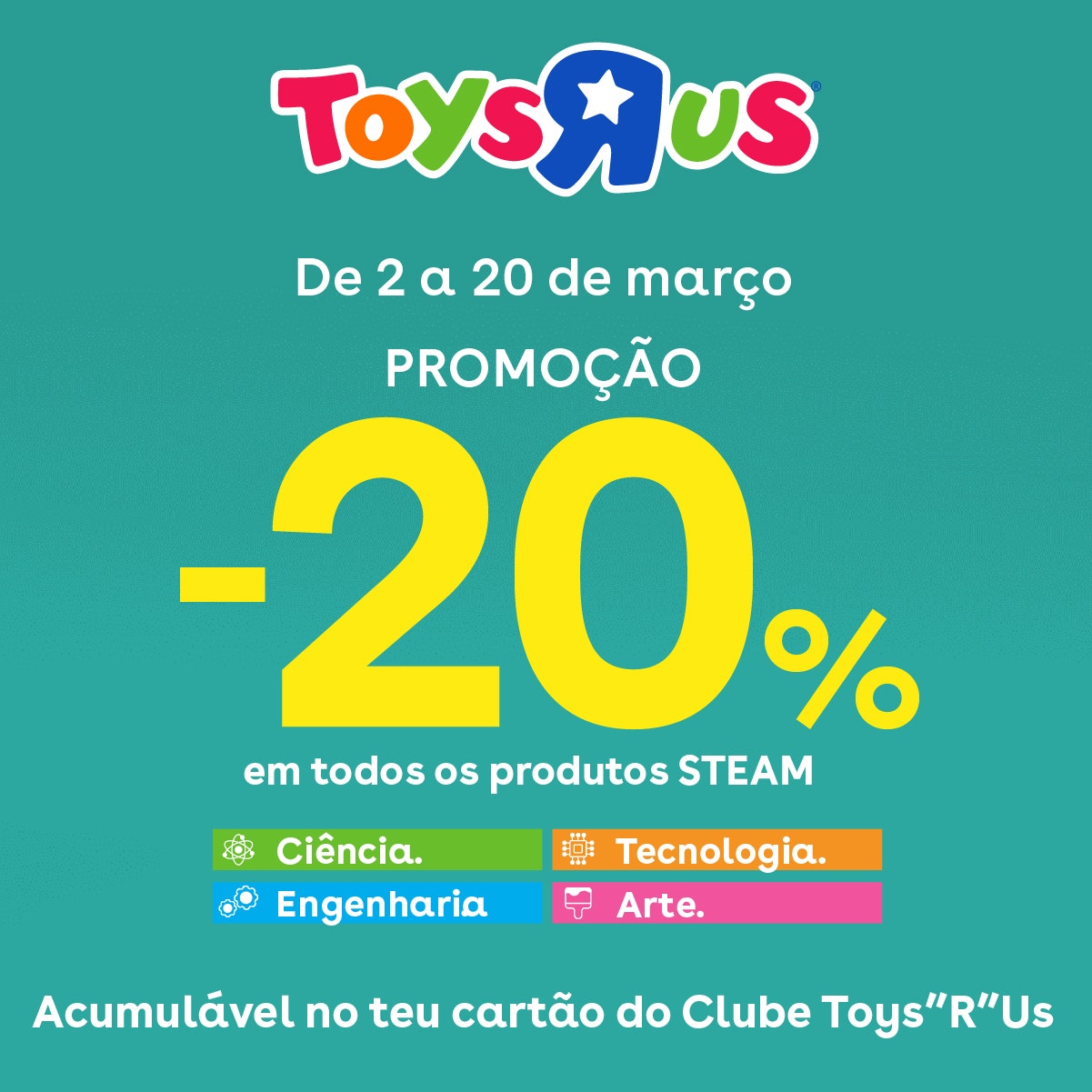 -20% de desconto nos produtos STEAM!